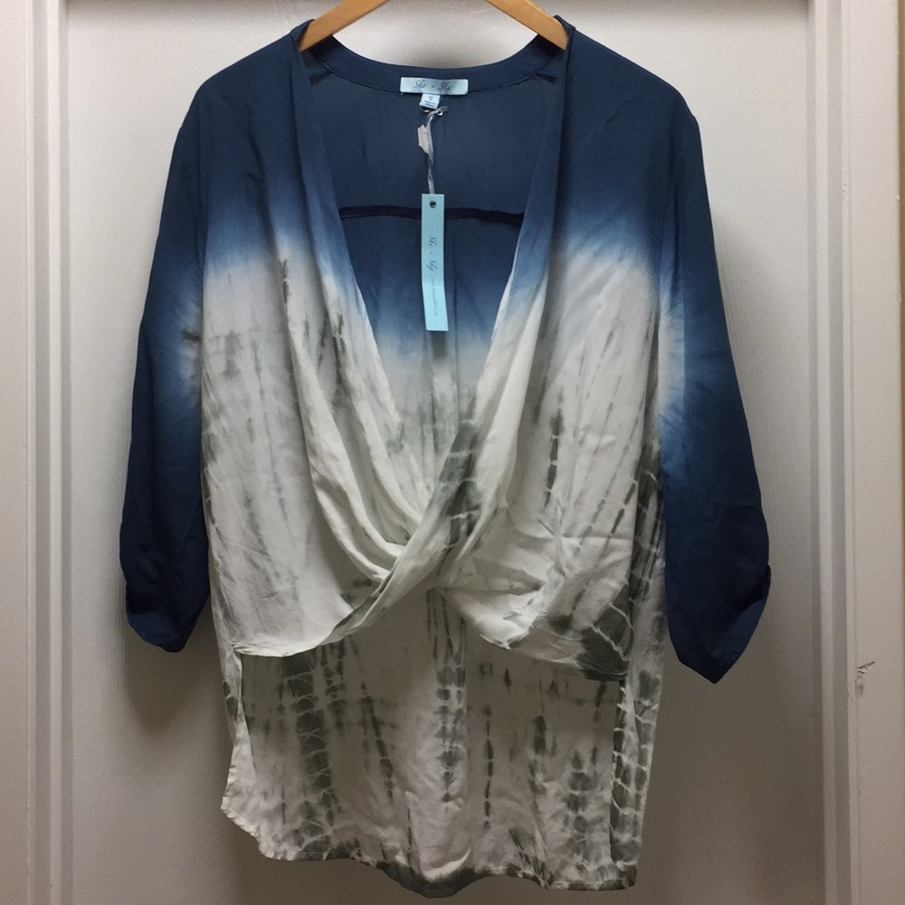She + Sky Tie Dye Blouse